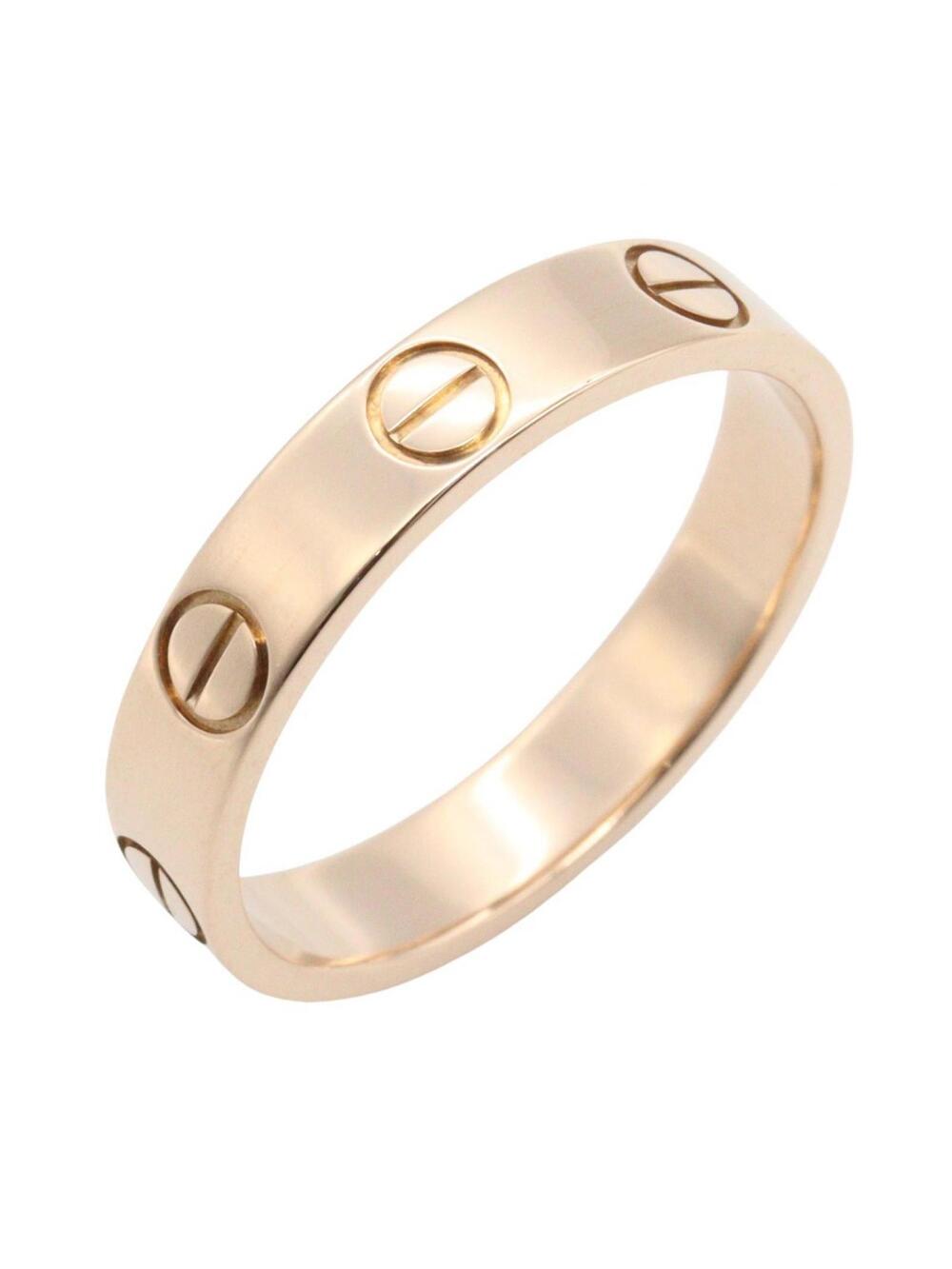 Cartier Mini Love Ring 18Kpg Pink Rose #309598C13B